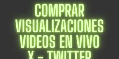 Comprar Visualizaciones Videos en Vivo en Twitter X Colombia